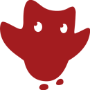 RedCoin red gaming mascot icon representing a female esports community in Tunisia